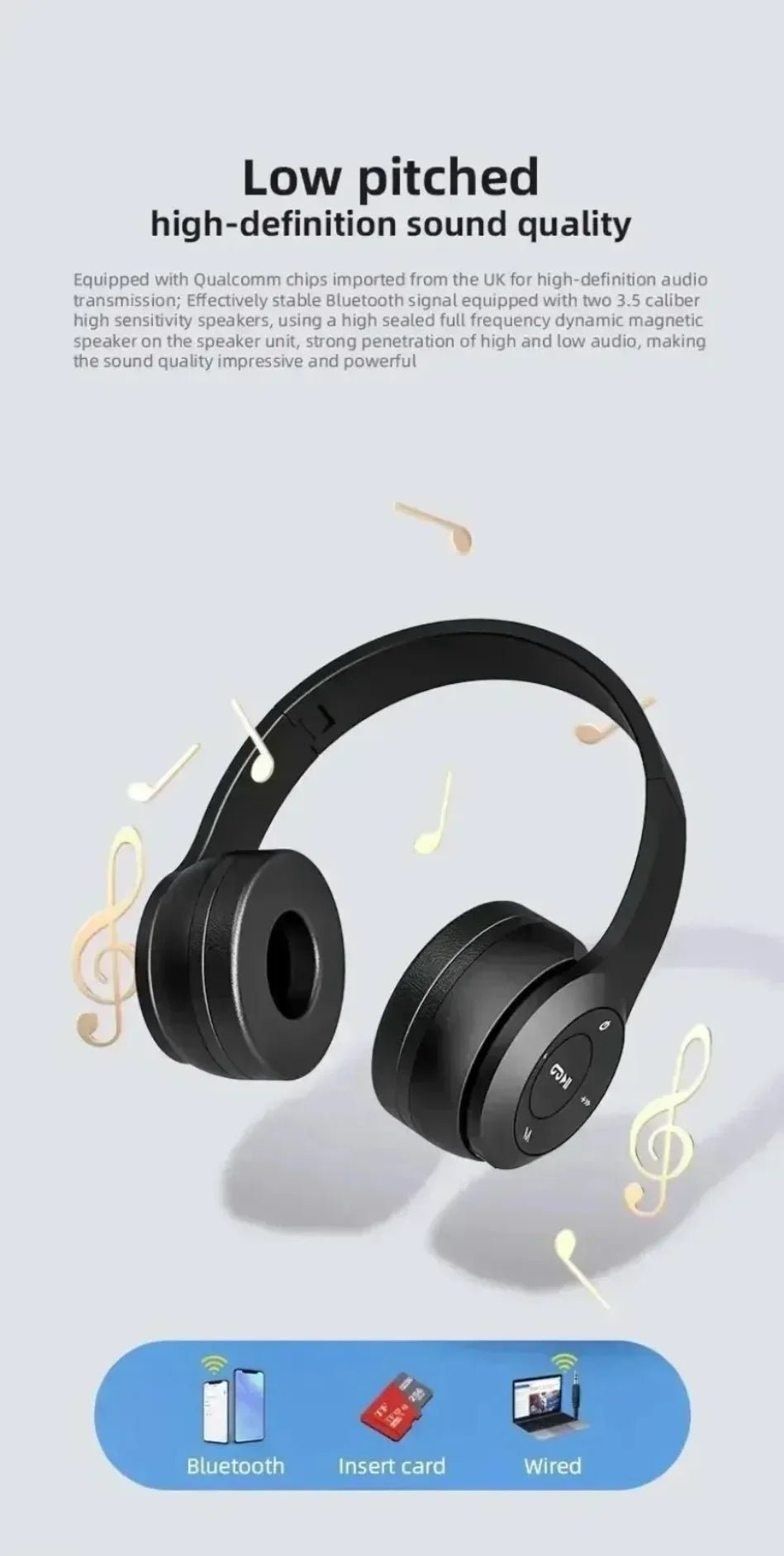 Foldable Bluetooth Headphones - Smiles shop