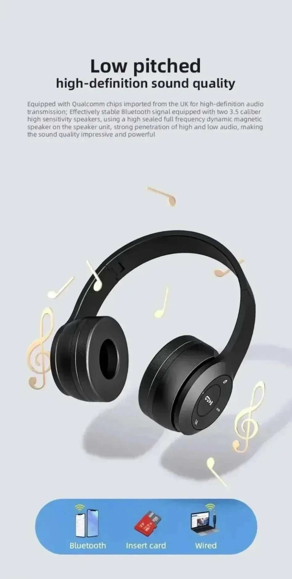 Foldable Bluetooth Headphones - Smiles shop