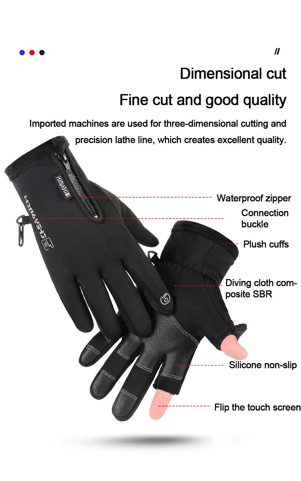 Gants d'hiver imperméables écran tactile – Ski, Vélo & Snowboard | GTUBIKE - Smiles shop