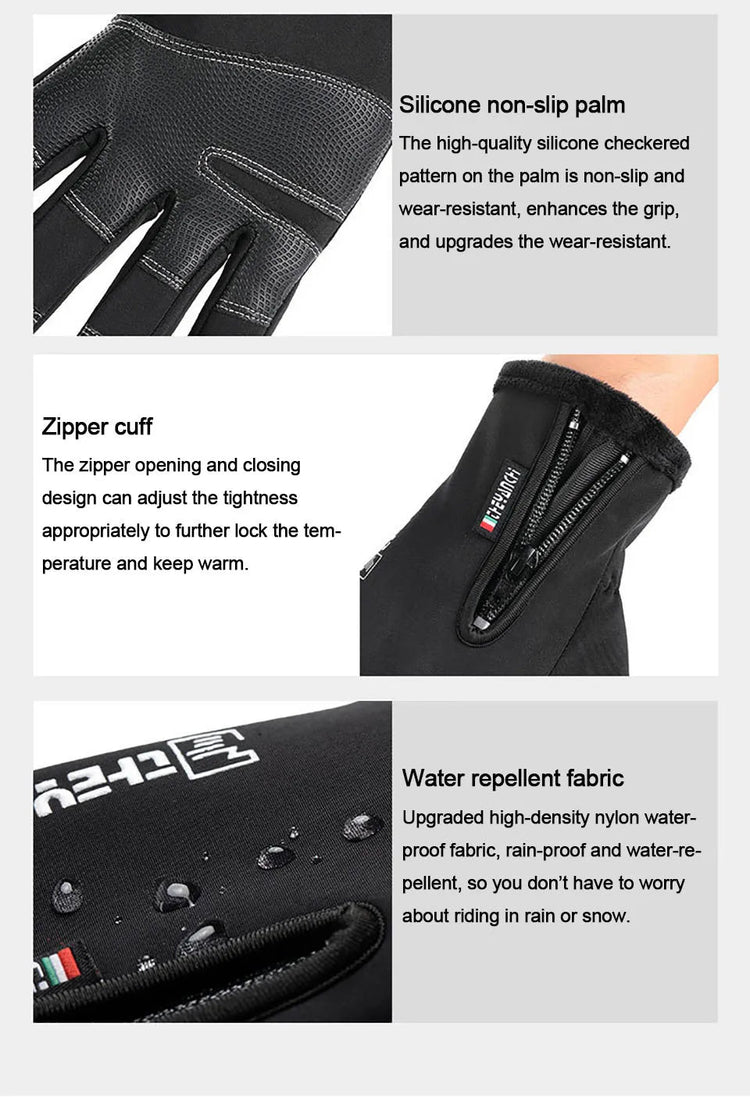 Gants d'hiver imperméables écran tactile – Ski, Vélo & Snowboard | GTUBIKE - Smiles shop
