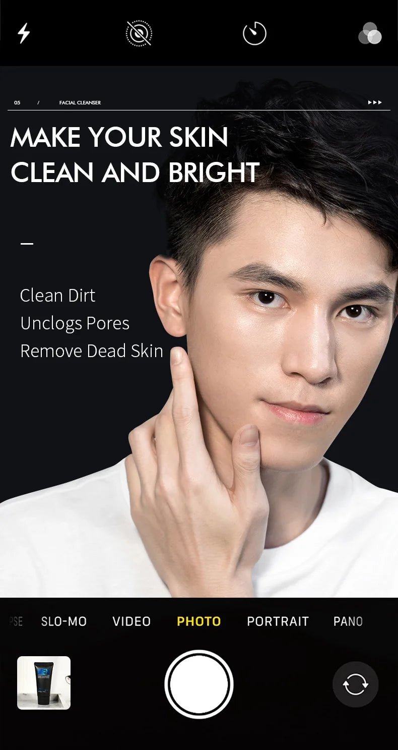 Gel nettoyant visage homme Laikou — Contrôle du sébum & hydratation, 50g - Smiles shop