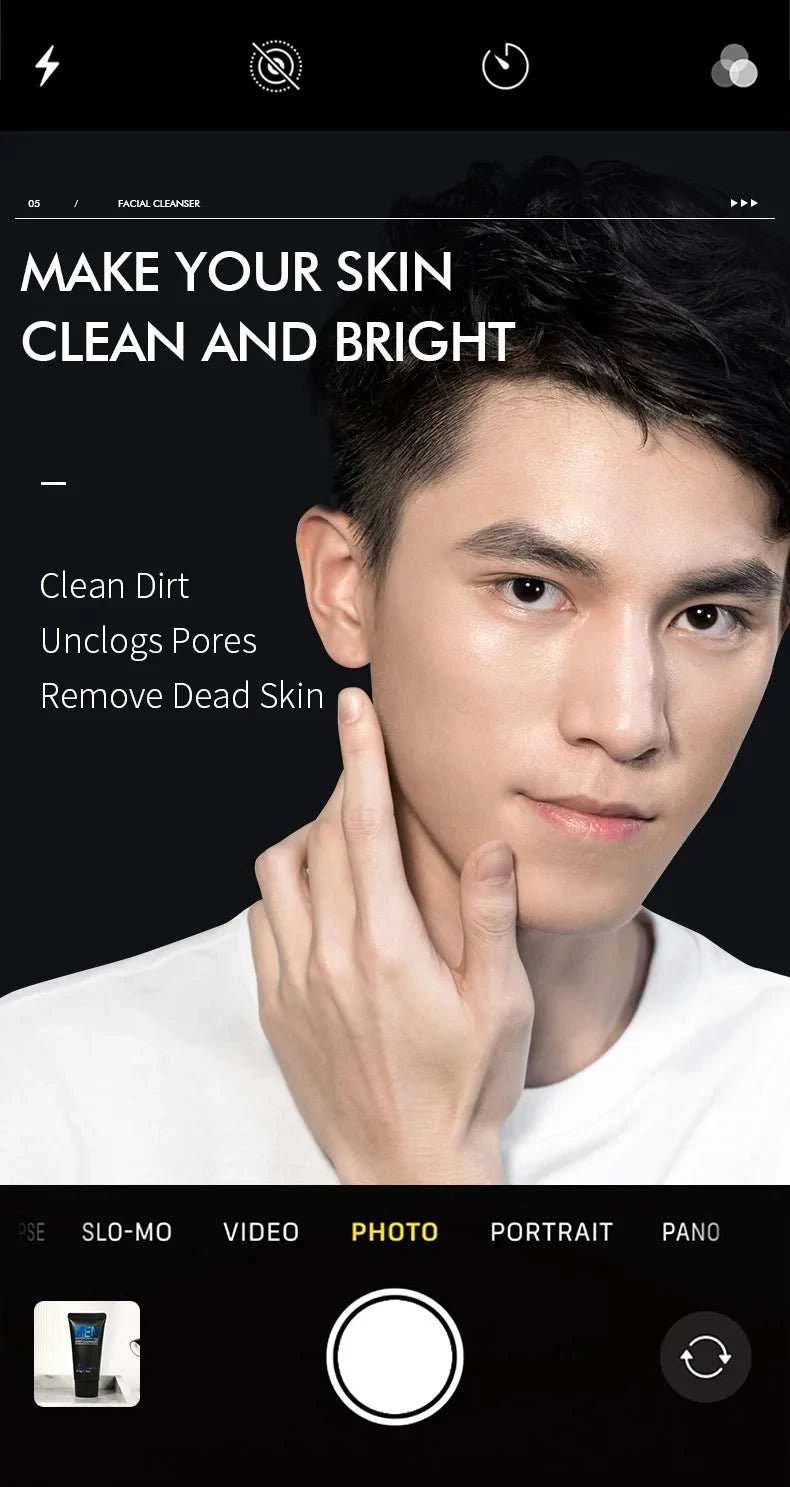 Gel nettoyant visage homme Laikou — Contrôle du sébum & hydratation, 50g - Smiles shop