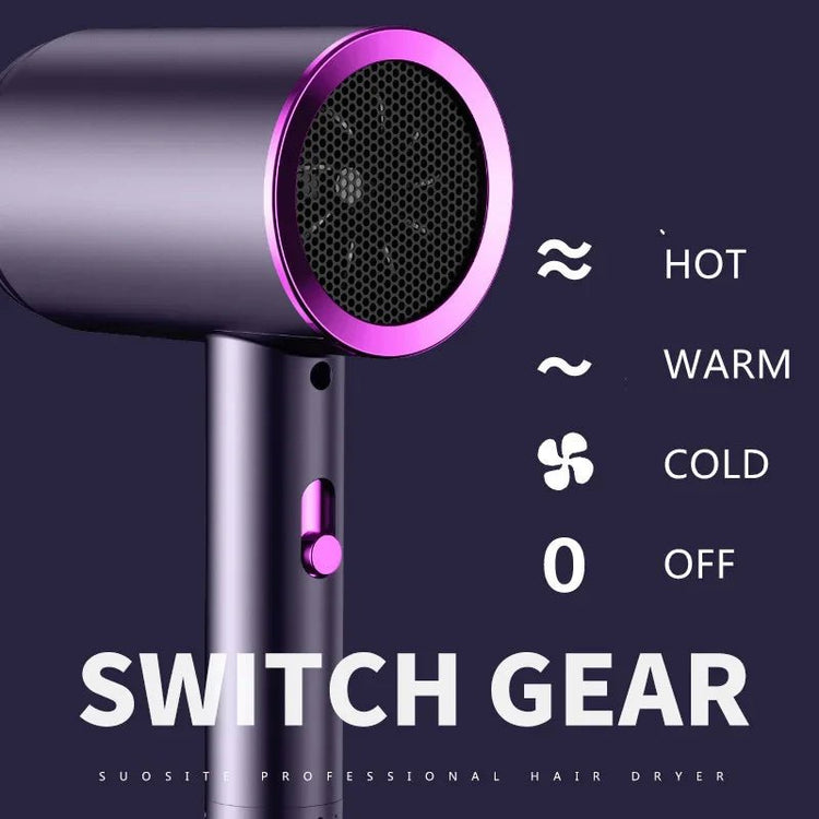 High-Speed Ionic Hair Dryer – Portable, Quiet & Fast Drying - Smiles shop