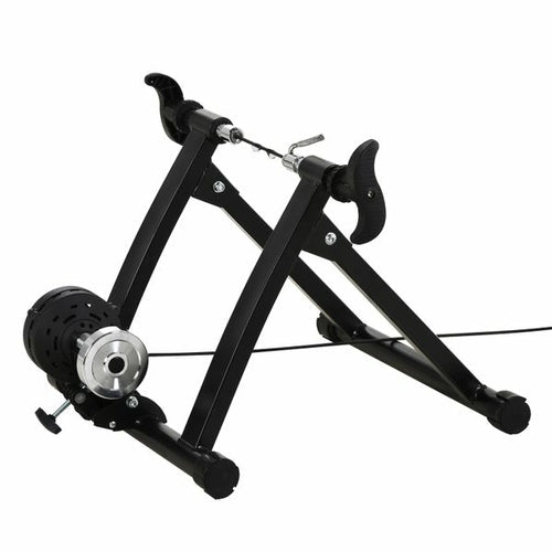 Home Trainer Vélo Magnétique Pliable – 5 Niveaux Résistance, Cadre Acier, Compatible 26"-28" & 700C - Smiles shop