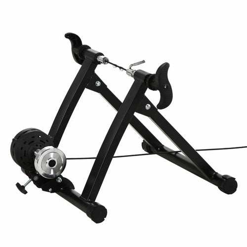Home Trainer Vélo Magnétique Pliable – 5 Niveaux Résistance, Cadre Acier, Compatible 26"-28" & 700C - Smiles shop