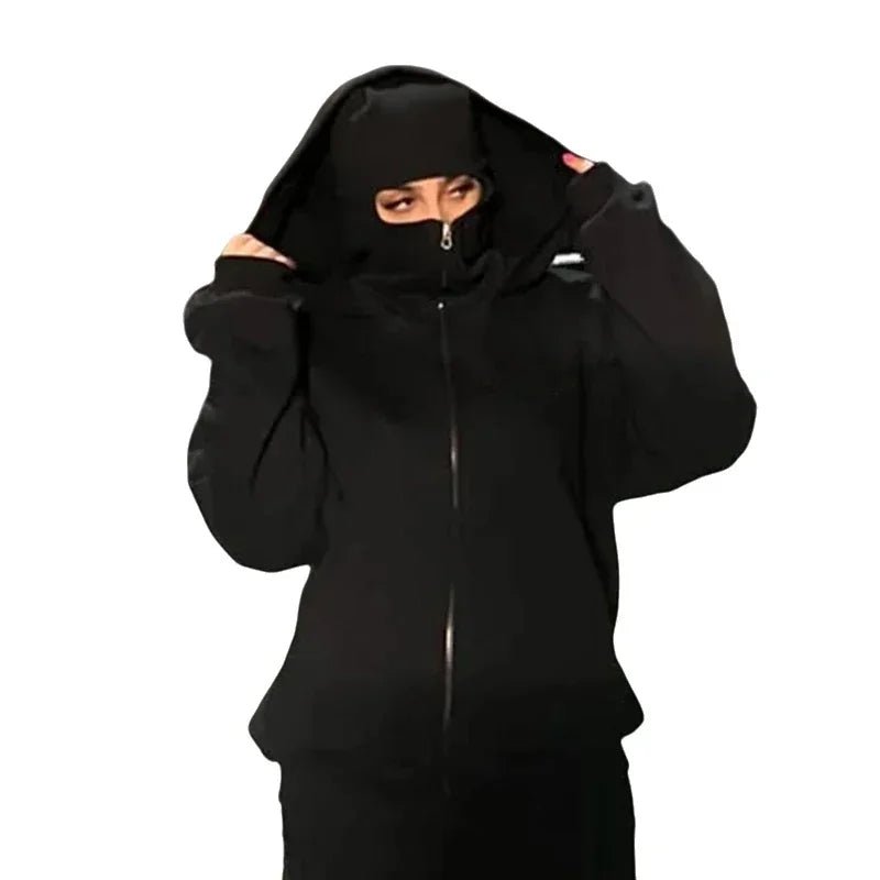 Hoodie Homme Cagoule Intégrée – Polaire, Zip Complet & Coupe-Vent Automne Hiver - Smiles shop