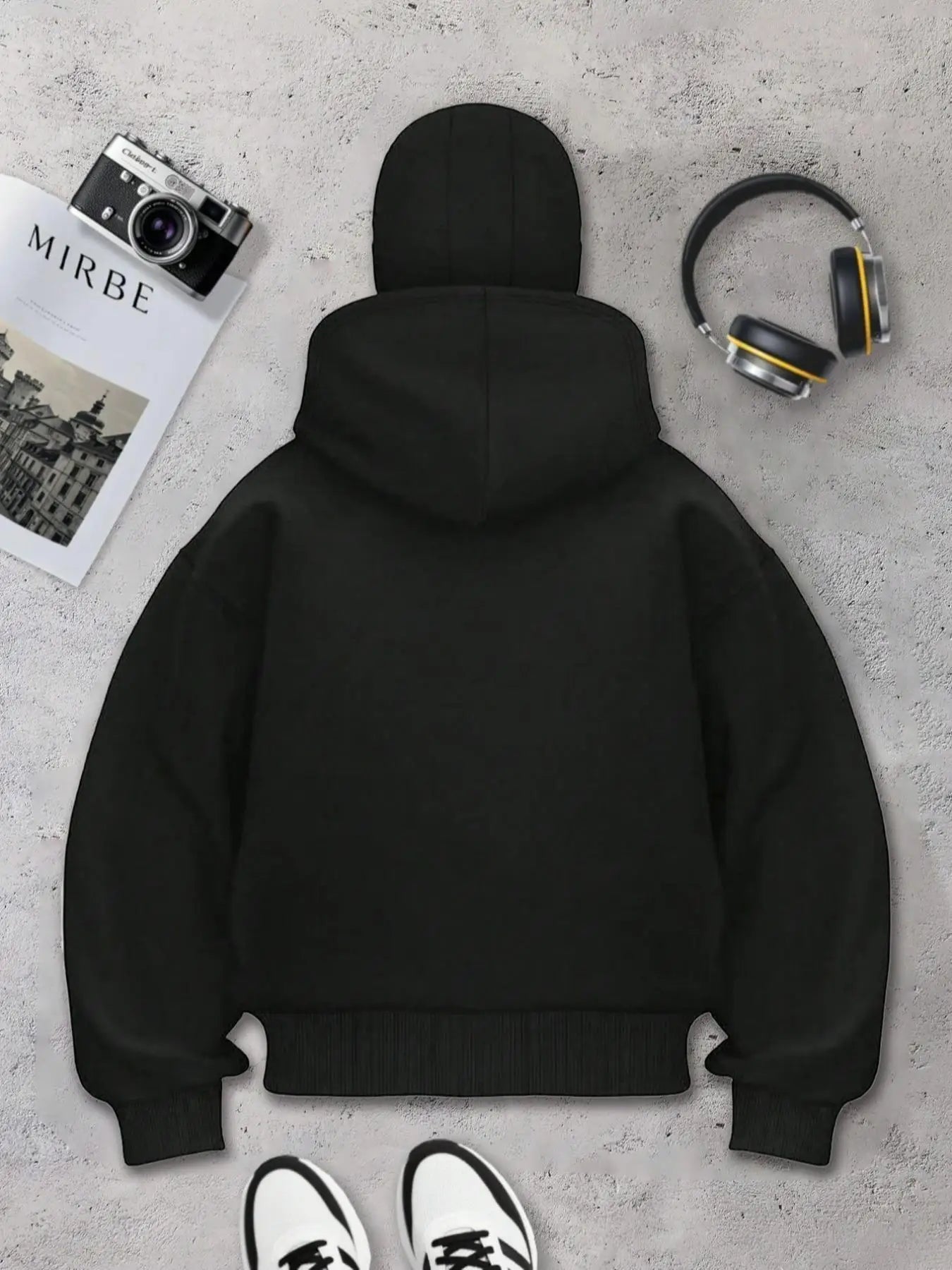 Hoodie Homme Cagoule Intégrée – Polaire, Zip Complet & Coupe-Vent Automne Hiver - Smiles shop