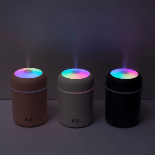 Humidificateur Diffuseur Huiles Essentielles USB 300ml – Veilleuse Colorée, Voiture & Maison - Smiles shop