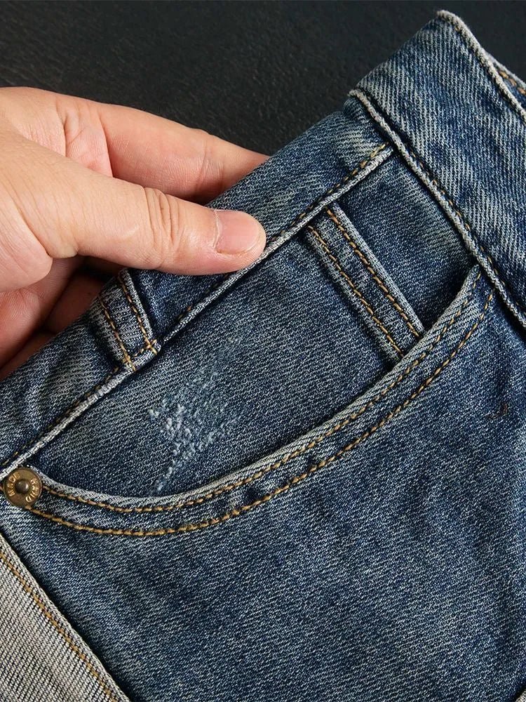 Jean Droit Élastique Homme Style Américain Vintage – Confort 4 Saisons KOLMAKOV - Smiles shop