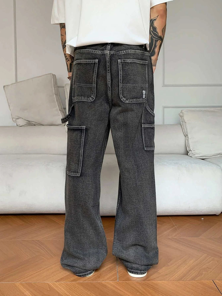 Jean Droit Noir Style Coréen – Casual & Chic - Smiles shop
