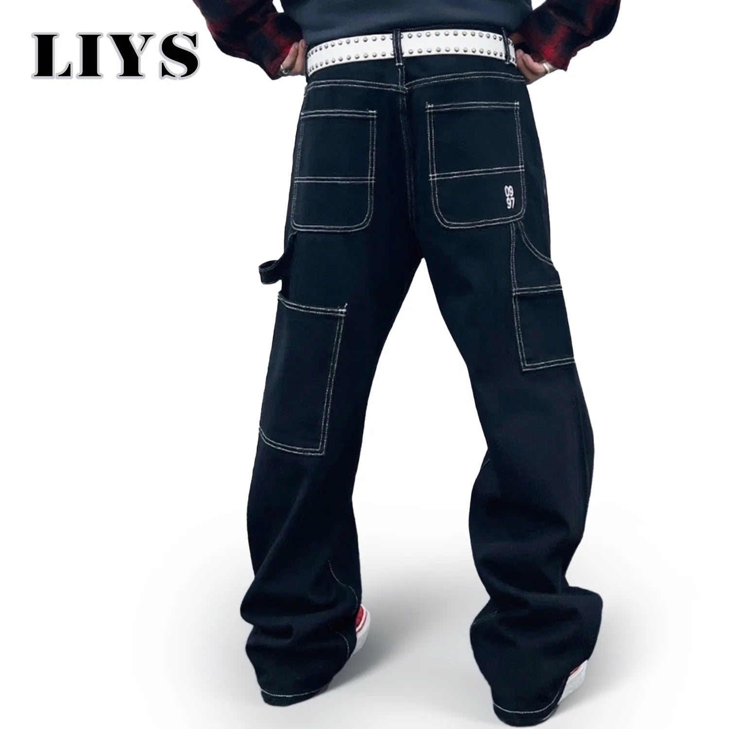Jean Droit Noir Style Coréen – Casual & Chic - Smiles shop