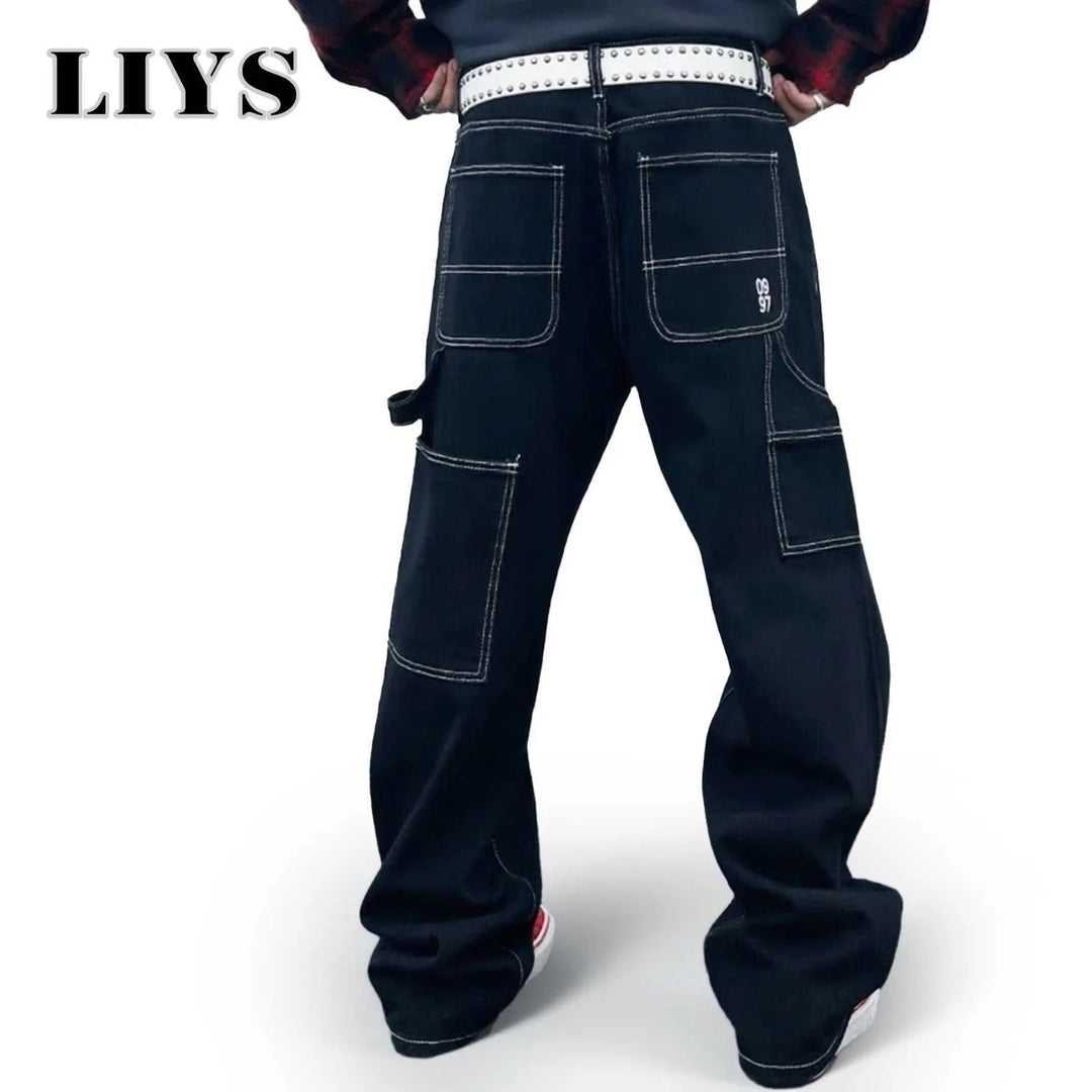 Jean Droit Noir Style Coréen – Casual & Chic - Smiles shop