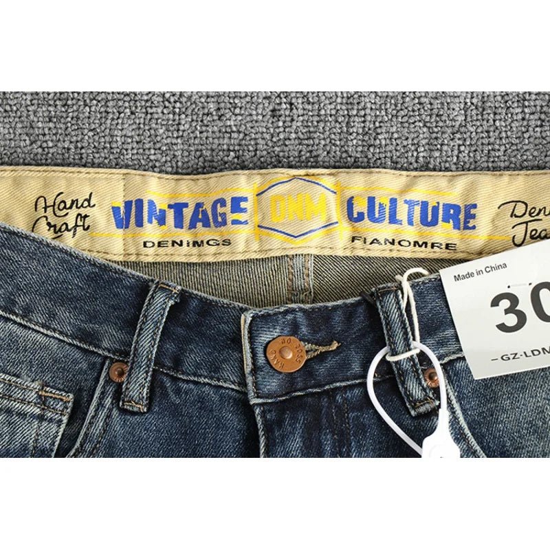 Jean Slim Brodé Retro Homme – Style Chic Premium - Smiles shop