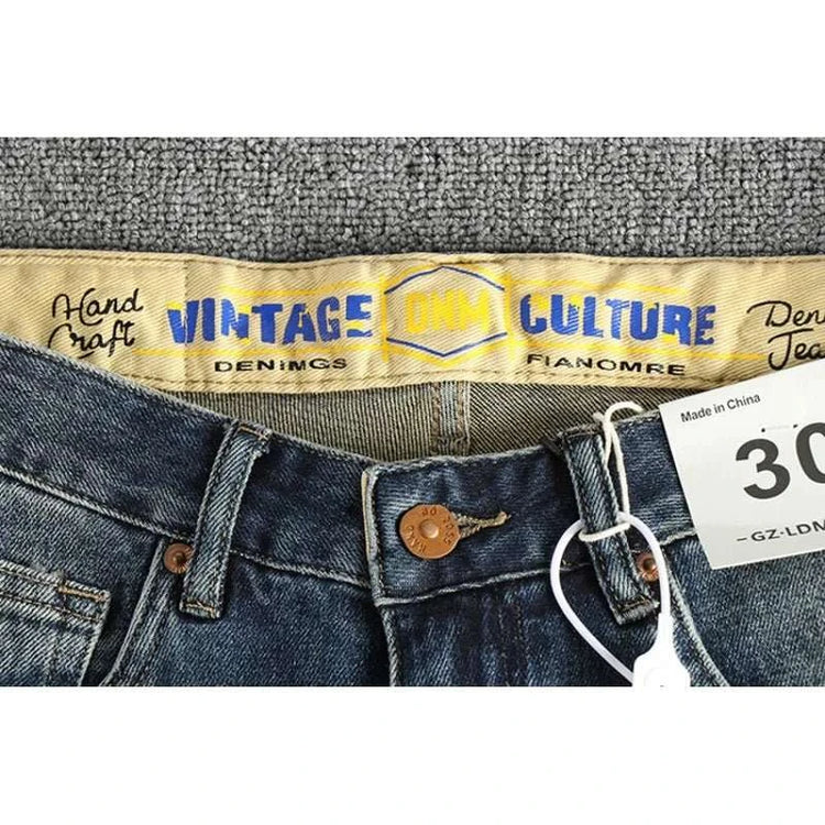 Jean Slim Brodé Retro Homme – Style Chic Premium - Smiles shop