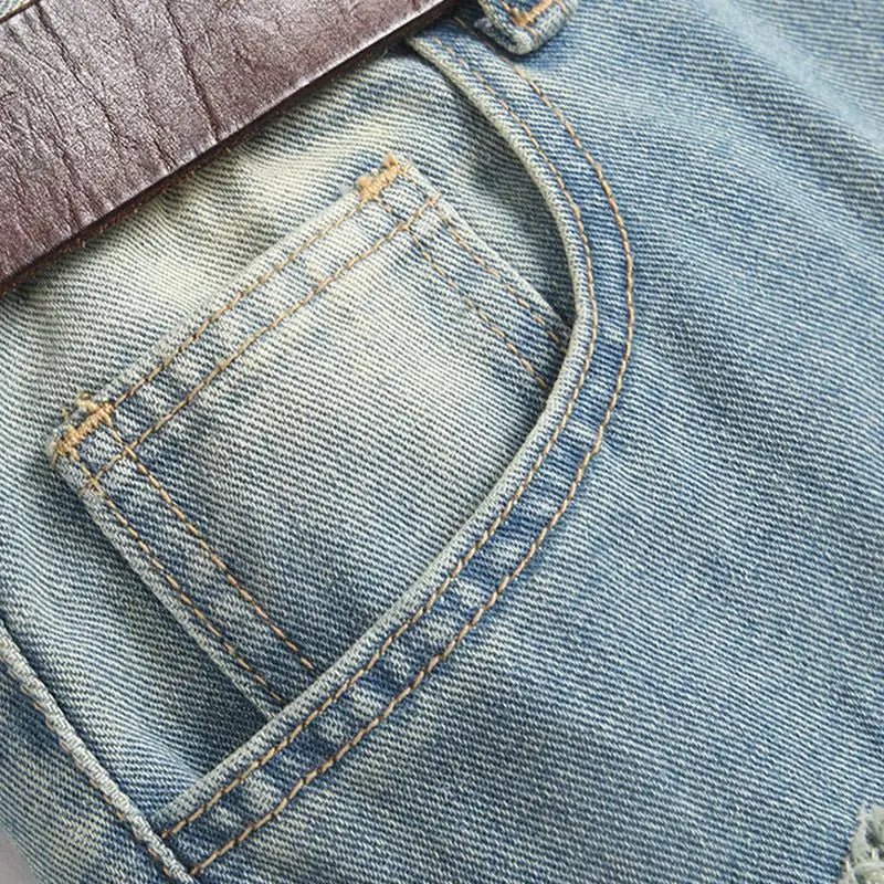 Jean Slim Déchiré Bleu Clair Homme – High Street Retro Wash - Smiles shop