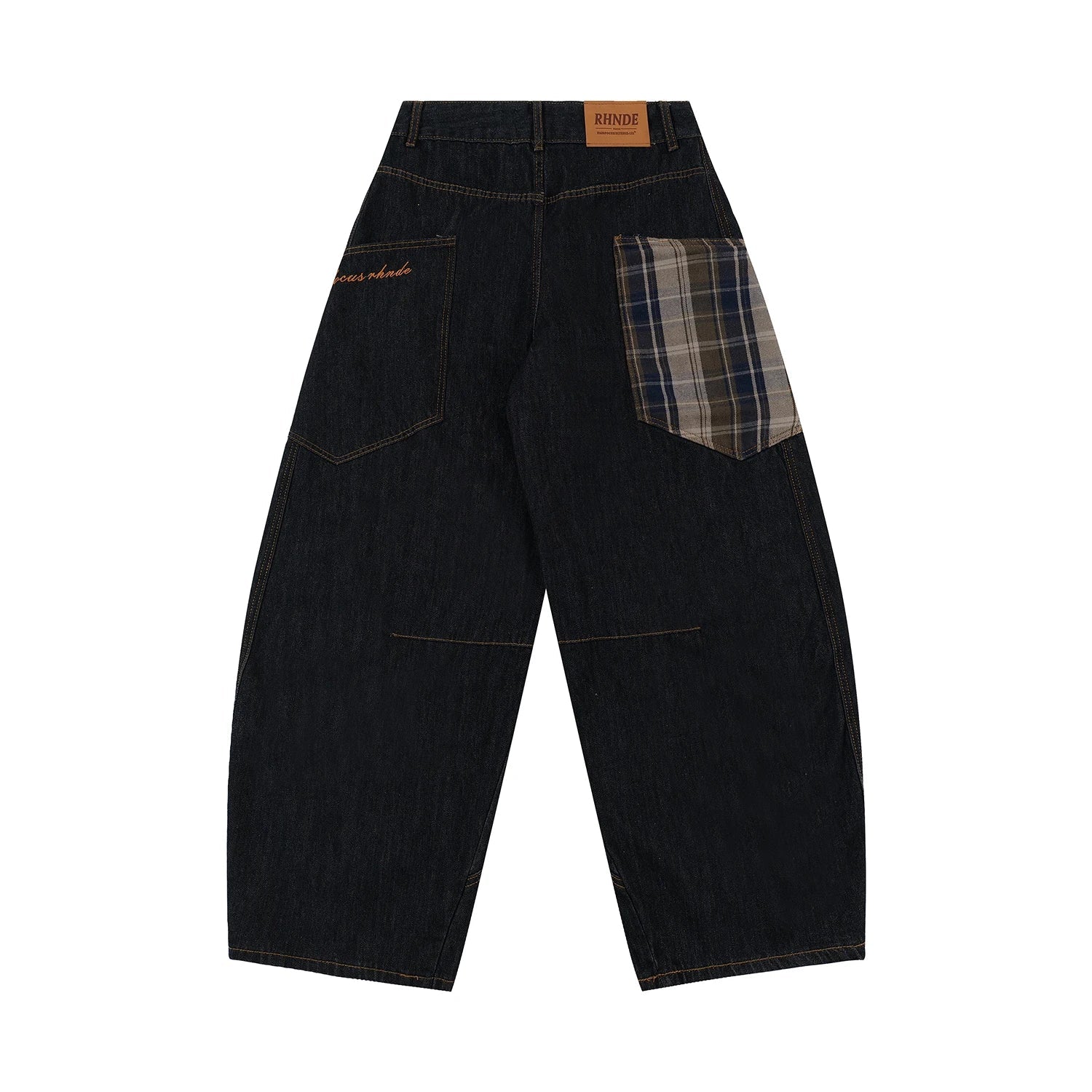 Jean Wide Leg Harem Brodé Y2K – Oversized Streetwear Vintage - Smiles shop