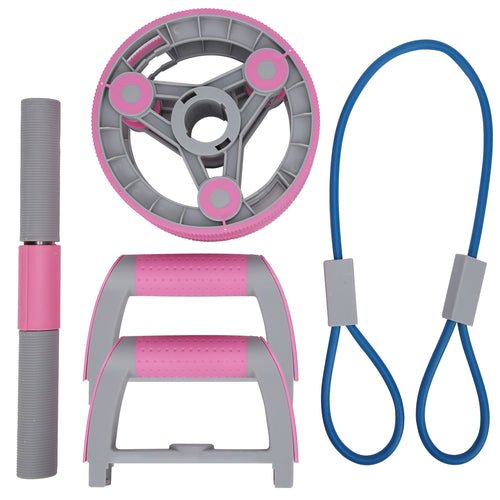 Kit Fitness Multifonction Roue Abdominale – Abdos, Bras, Fessiers & Corde Latex - Smiles shop