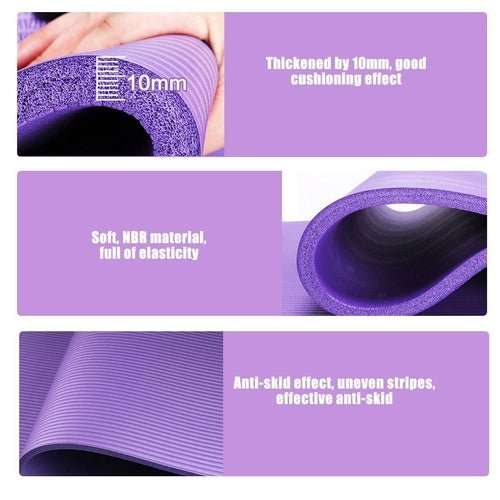 Kit Yoga & Fitness Maison 5 Pièces – Tapis, Balle Pilates, Tireur, Corde à Sauter & Sac - Smiles shop