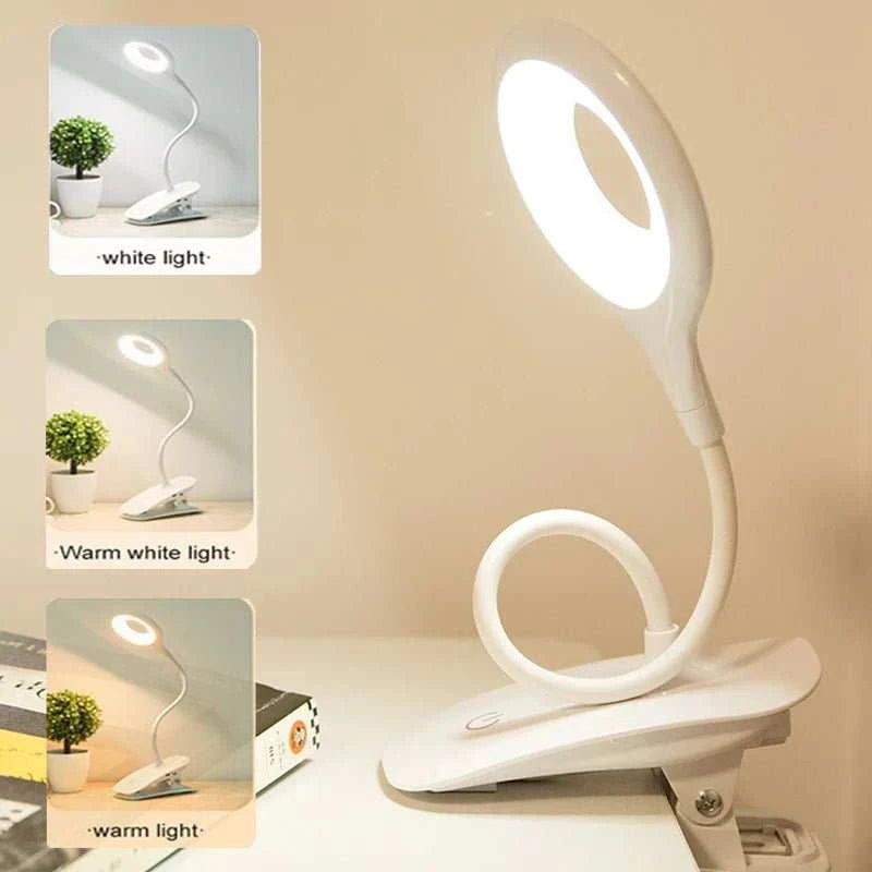 Lampe LED Bureau USB Pince – Anti-Scintillement, Variateur Tactile & Protection Yeux - Smiles shop