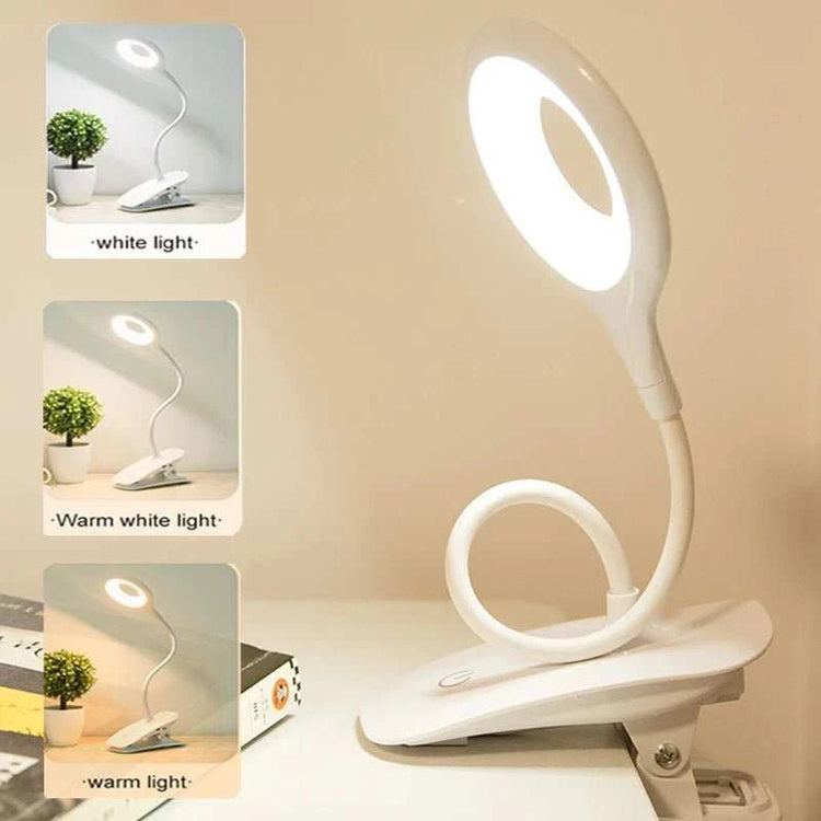 Lampe LED Bureau USB Pince – Anti-Scintillement, Variateur Tactile & Protection Yeux - Smiles shop