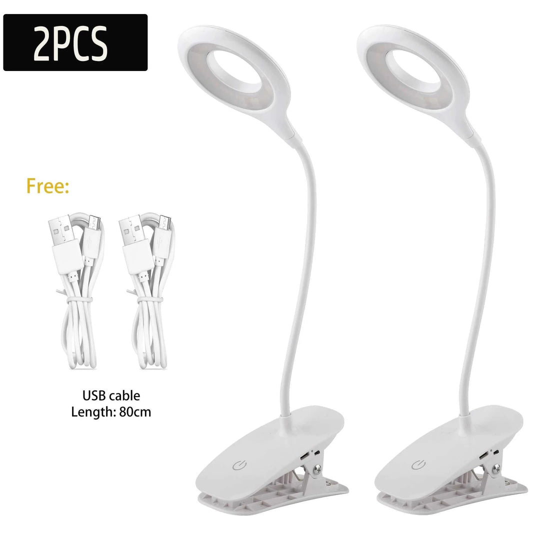 Lampe LED Bureau USB Pince – Anti-Scintillement, Variateur Tactile & Protection Yeux - Smiles shop