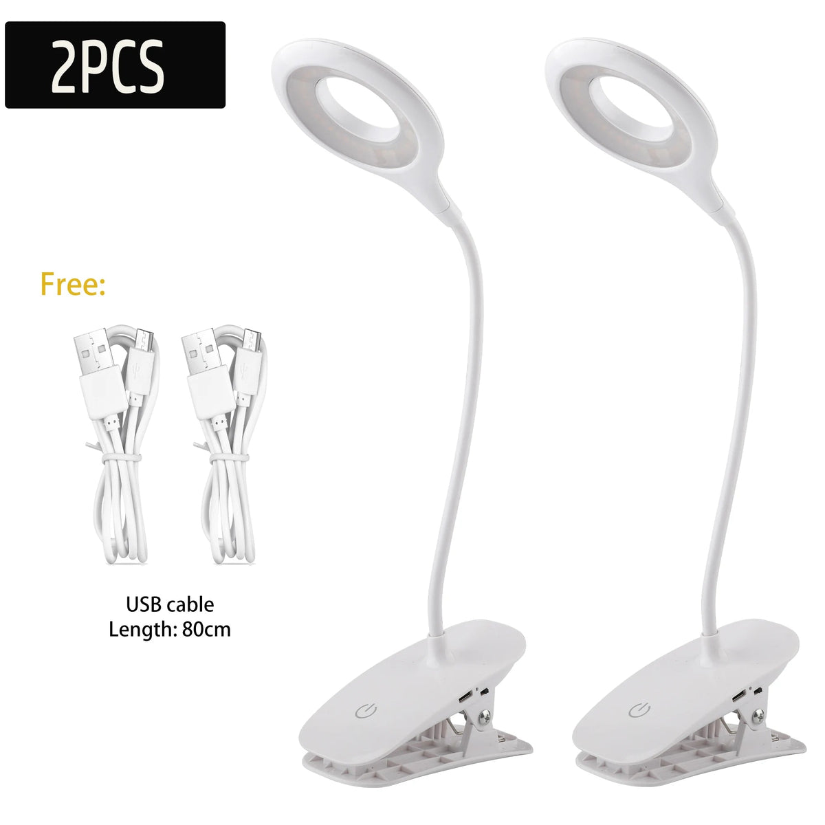 Lampe LED Bureau USB Pince – Anti-Scintillement, Variateur Tactile & Protection Yeux - Smiles shop