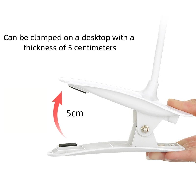 Lampe LED Bureau USB Pince – Anti-Scintillement, Variateur Tactile & Protection Yeux - Smiles shop