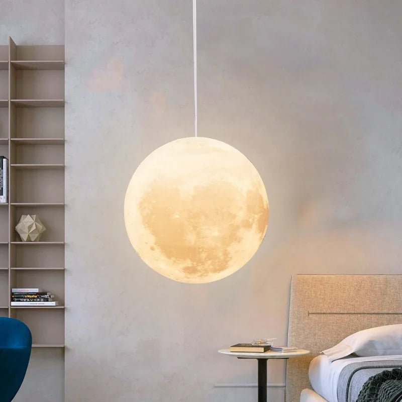 Lustre Lune 3D LED – Déco Plafond Magique - Smiles shop