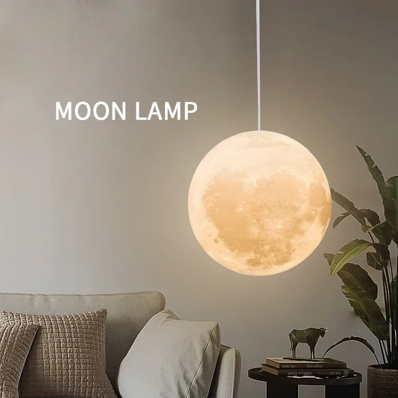Lustre Lune 3D LED – Déco Plafond Magique - Smiles shop