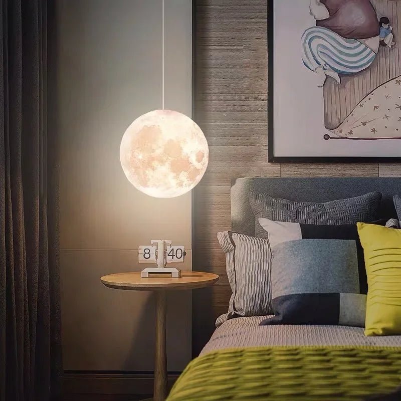 Lustre Lune 3D LED – Déco Plafond Magique - Smiles shop