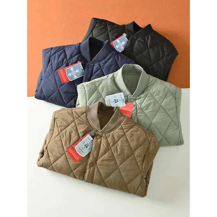Manteau Matelassé Unisexe Col Pompons – Léger, Chaud & Coupe-Vent - Smiles shop