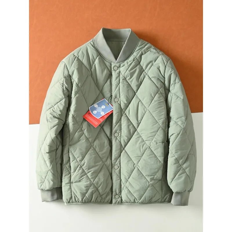 Manteau Matelassé Unisexe Col Pompons – Léger, Chaud & Coupe-Vent - Smiles shop