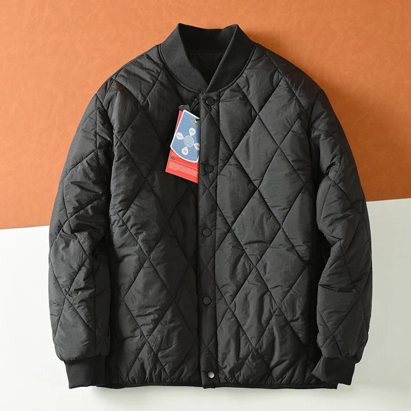 Manteau Matelassé Unisexe Col Pompons – Léger, Chaud & Coupe-Vent - Smiles shop