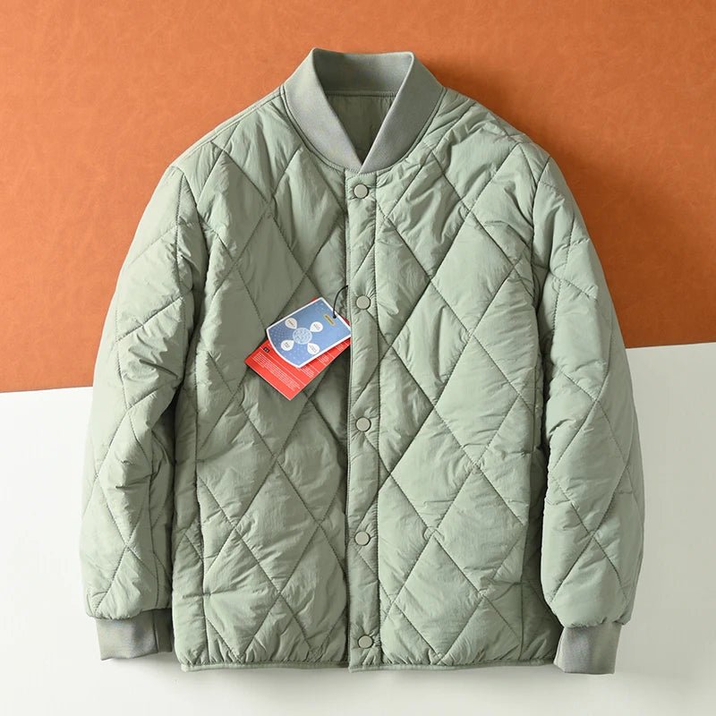 Manteau Matelassé Unisexe Col Pompons – Léger, Chaud & Coupe-Vent - Smiles shop