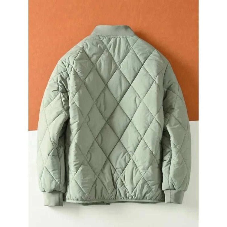Manteau Matelassé Unisexe Col Pompons – Léger, Chaud & Coupe-Vent - Smiles shop