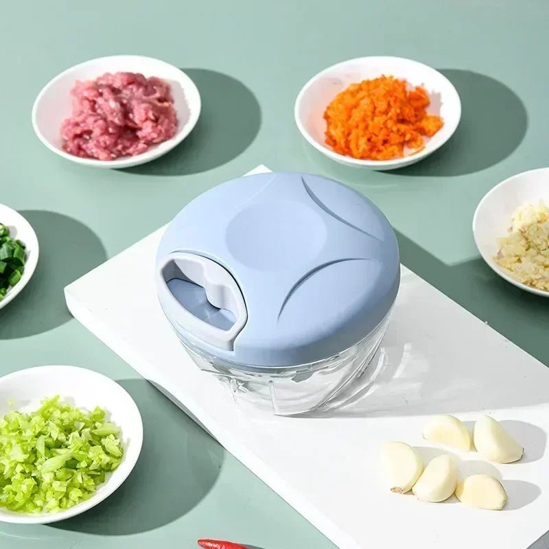 Manual Vegetable Chopper & Meat Mincer – Garlic Press | 500ml & 900ml - Smiles shop