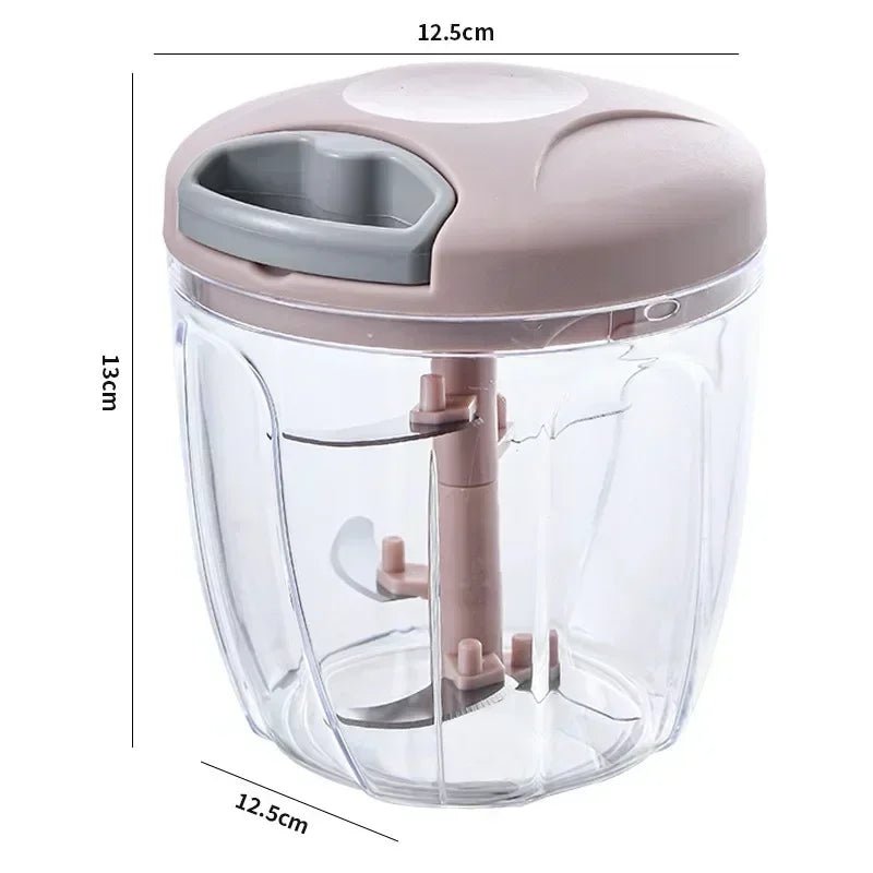 Manual Vegetable Chopper & Meat Mincer – Garlic Press | 500ml & 900ml - Smiles shop