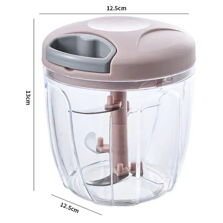 Manual Vegetable Chopper & Meat Mincer – Garlic Press | 500ml & 900ml - Smiles shop