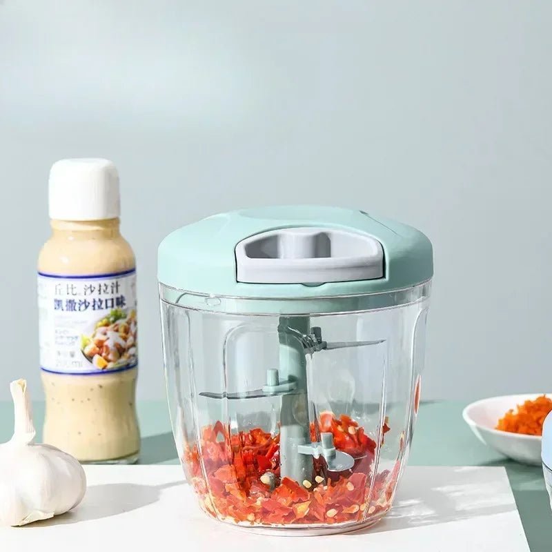Manual Vegetable Chopper & Meat Mincer – Garlic Press | 500ml & 900ml - Smiles shop