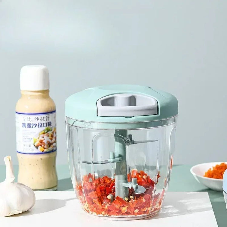 Manual Vegetable Chopper & Meat Mincer – Garlic Press | 500ml & 900ml - Smiles shop
