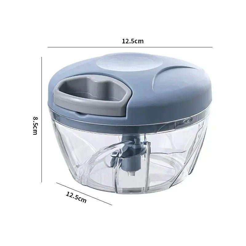 Manual Vegetable Chopper & Meat Mincer – Garlic Press | 500ml & 900ml - Smiles shop