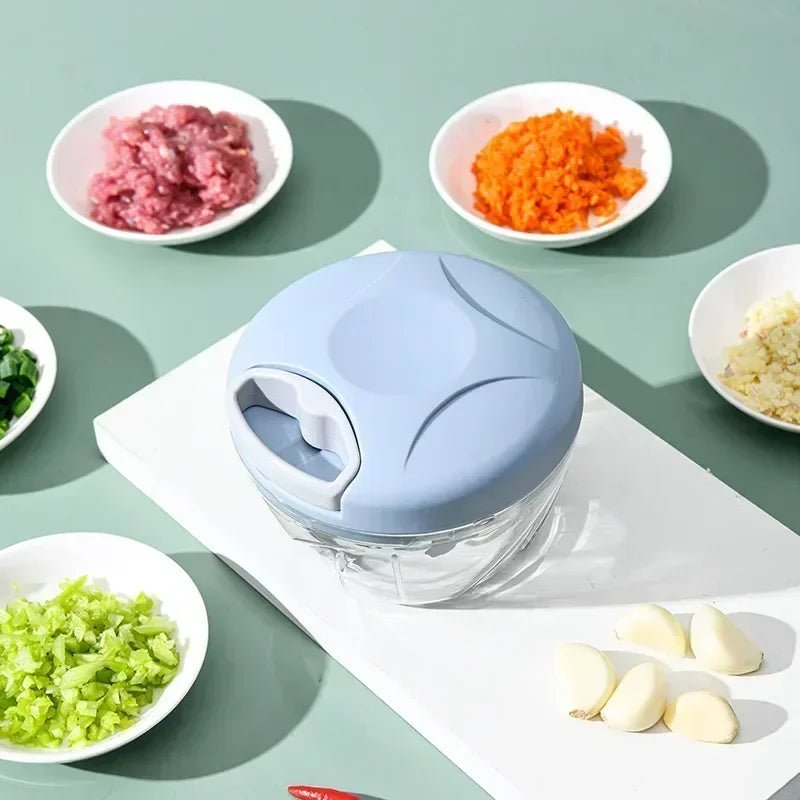 Manual Vegetable Chopper & Meat Mincer – Garlic Press | 500ml & 900ml - Smiles shop