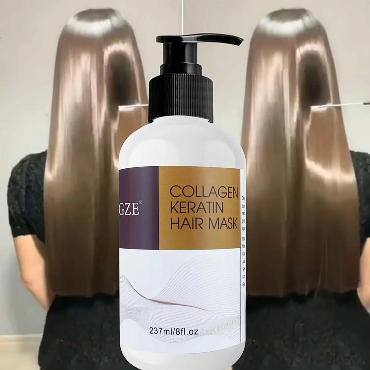 Masque capillaire au collagène & kératine — Hydratation intense, argan, coco & karité - Smiles shop