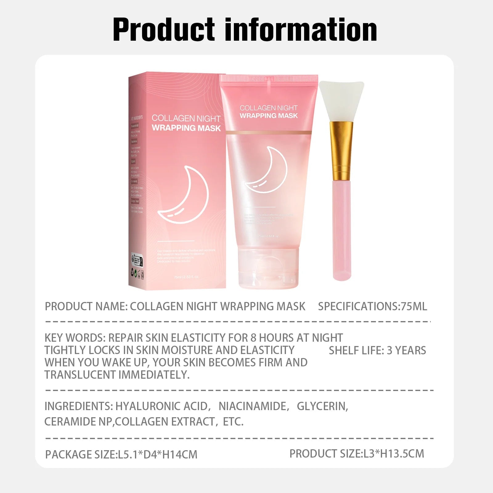 Masque Visage Collagène Peel-Off – Hydratation & Fermeté Peau - Smiles shop