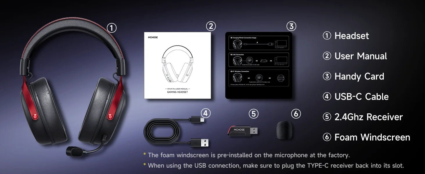 MCHOSE V9 Pro Gaming Headset - Smiles shop