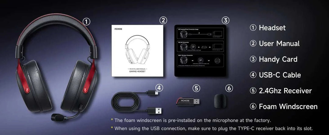 MCHOSE V9 Pro Gaming Headset - Smiles shop
