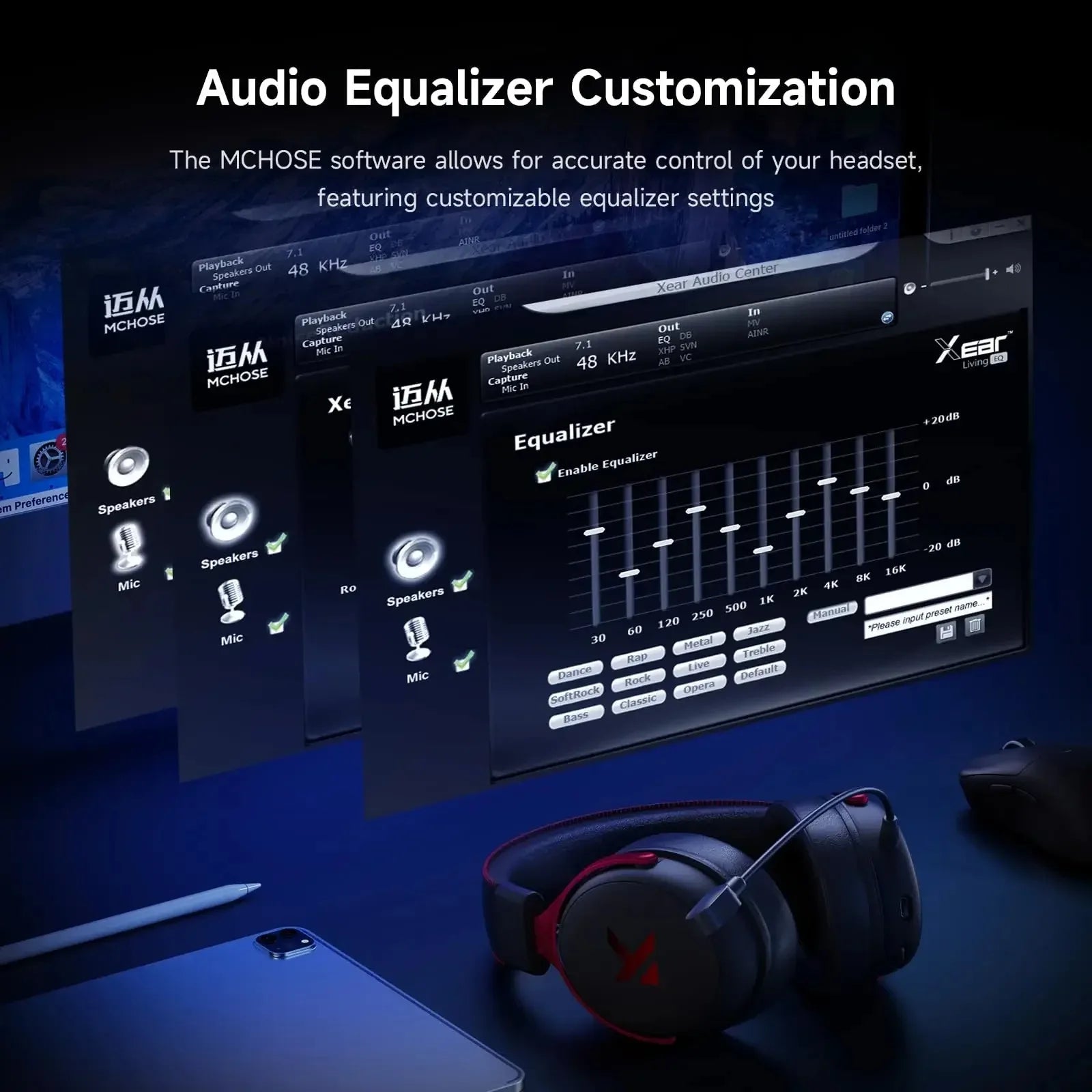 MCHOSE V9 Pro Gaming Headset - Smiles shop
