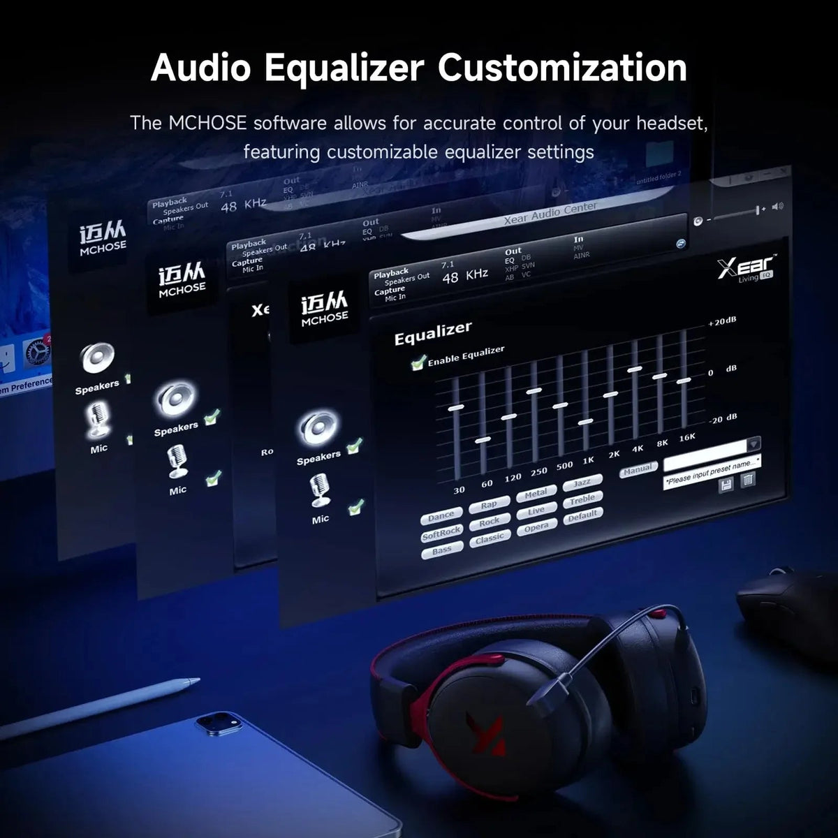 MCHOSE V9 Pro Gaming Headset - Smiles shop