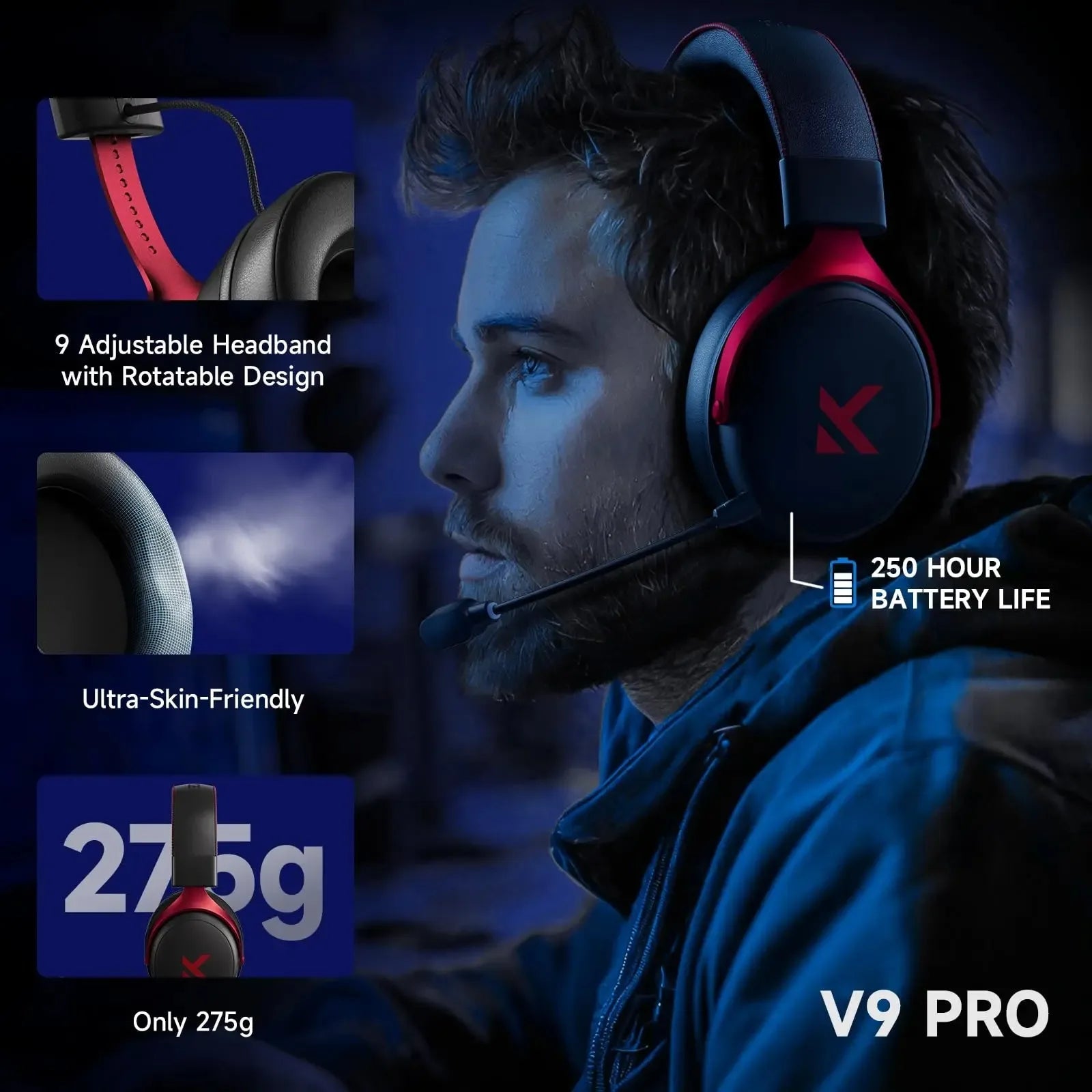 MCHOSE V9 Pro Gaming Headset - Smiles shop
