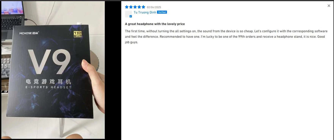 MCHOSE V9 Pro Gaming Headset - Smiles shop